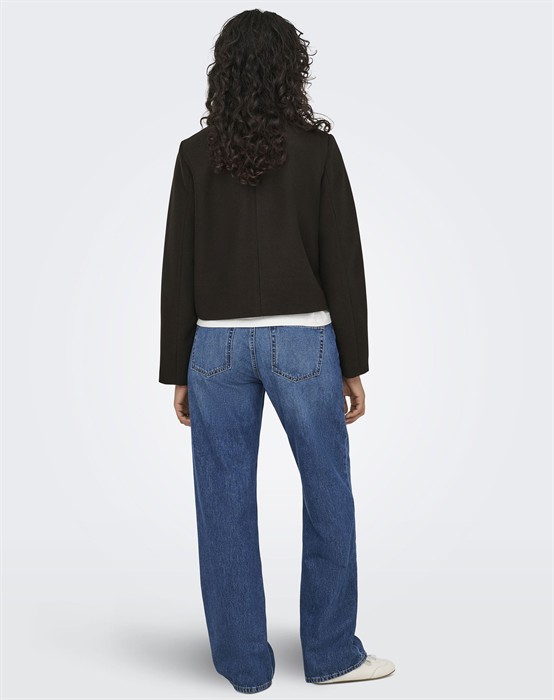 Only - ONLVela Zip Short Jakke - Chocolate Torte/Melange